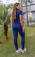 Camiseta Feminina Fitness Comfort Azul Marinho - loja online