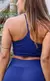 Conjunto Feminino Fitness Calça e Top Nadador Azul Marinho - loja online