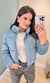 Jaqueta Feminina Puffer Veludo