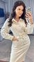 Imagem do Vestido Feminino Sarja Elastano Com Cinto