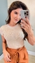 Cropped Feminino Modal Lurex