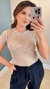 Cropped Feminino Modal Lurex - comprar online
