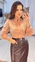 Bata Feminina Viscolinho Bordada Botão - comprar online