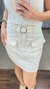 Saia Feminina Curta Jeans Off White - comprar online