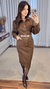 Vestido Feminino Sarja Elastano Com Cinto - loja online