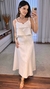 Conjunto Feminino Saia Evase e Cropped Risca de Giz