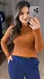 Blusa Feminina Modal Canelado Manga Longa - comprar online