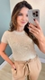 Cropped Feminino Modal Lurex na internet