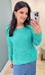 Blusa Feminina Tricot Pontão Decote Canoa