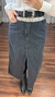 Saia Jeans Feminina Black Midi - comprar online