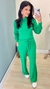 Conjunto Feminino Moletinho Manga Comprida e Pantalona