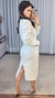 Vestido Feminino Sarja Elastano Com Cinto