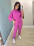 Conjunto Feminino Moletinho Manga 3/4 - loja online
