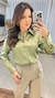 Camisa Feminina Crepe Acetinado Manga Longa na internet