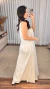 Vestido Feminino Linho Elastano Longo Amarraçao - Ana Milla