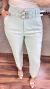 Imagem do Calça Feminina Alfaiataria Reta Dois Cintos
