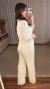 Conjunto Feminino Renda Camisa Manga Longa + Calça Pantalona - comprar online