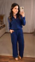 Conjunto Feminino Renda Camisa Manga Longa + Calça Pantalona - Ana Milla