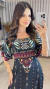 Imagem do Vestido Feminino Midi Viscolinho Manga Larga Decote Quadrado