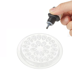 Paleta flor de plástico para cola - comprar online