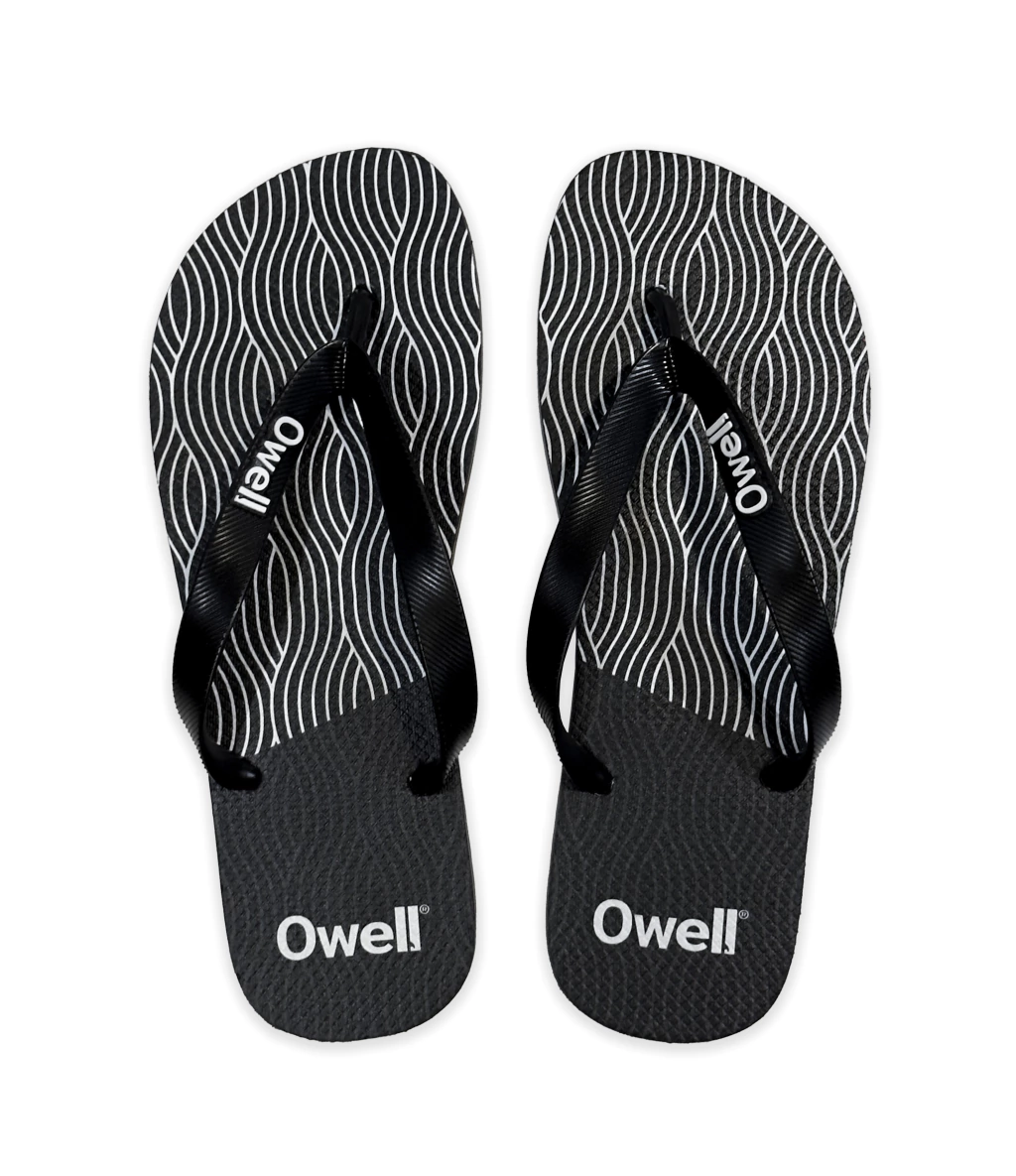 Chinelo Wavy Preto