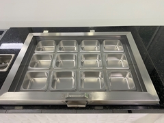 Pista inox p/ Self-Service inox - Denis Campos Curso de Sorvetes e Equipamentos