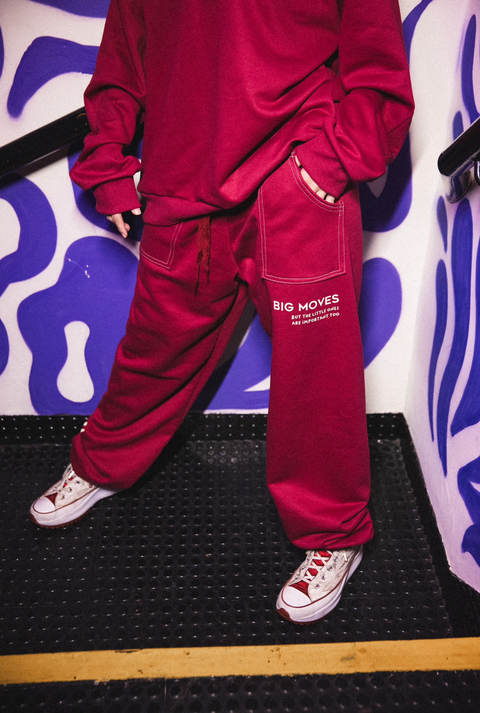 Calça “BIG MOVES” Vinho