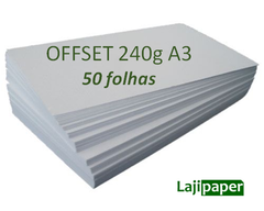 Papel Offset 240g - A3 - Pacote 50 folhas