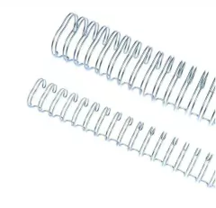 Wire-o - 1" - 2x1 - A4 - 200fls PRATA - 5 Unidades