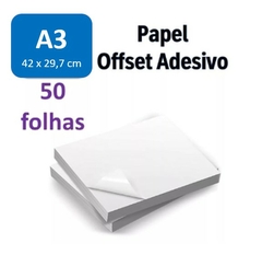Papel Offset Adesivo A3 - 50 fls