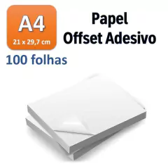 Papel Offset Adesivo A4 com 100 fls