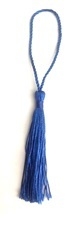 Tassel de seda - 8 cm UN - AZUL ROYAL - comprar online