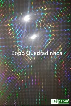 Bopp Holográfico QUADRADINHOS - METRO 22 cm x 1 m - comprar online