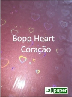 Bopp Holográfico HEART - CORAÇÕES - METRO 22 cm x 20m - comprar online