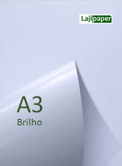 Papel Couchê 250g - Tamanho A3 - BRILHO - Pacote 50fls