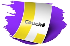 PAPEL COUCHÊ Adesivo 10x14,8 cm - A7 - Pacote 100 folhas