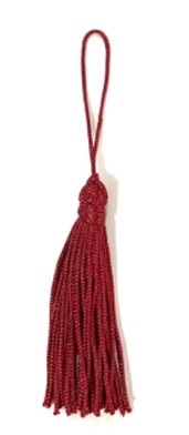 Tassel de fio náutico - 8 cm UN - VINHO