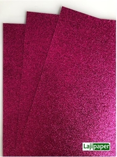 Papel Glitter A4 180g - Pink (5 folhas)