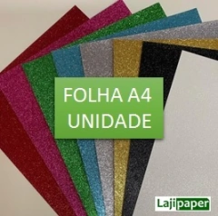 Papel Glitter A4 180g - UNIDADE