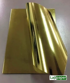 PAPEL LAMICOTE DOURADO 255G - A4 - PACOTE 10 FOLHAS