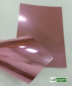 PAPEL LAMICOTE METALLIK ROSA 255G - A4 - PACOTE 10 FOLHAS - comprar online