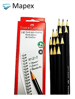 Lápis de Escrever Faber-Castell N°2 Preto - 14 unidades (Caixa) - comprar online