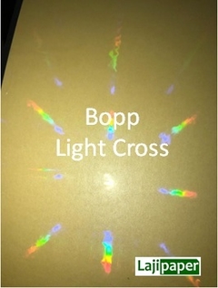 Bopp Holográfico LIGHT CROSS - METRO 22 cm x 1 m - comprar online
