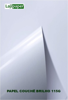 PAPEL COUCHÊ BRILHO 120G A4 - Pacote de 50 folhas