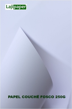 PAPEL COUCHÊ FOSCO 250G A4 - Pacote de 50 folhas