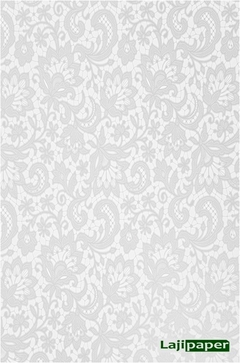 Papel Perolizado A4 180g Arabesco Prata - Pacote 10 folhas