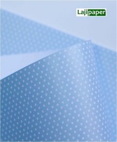 Papel Perolizado Bolinha A4 180g - Azul  - Pacote 10 folhas - comprar online
