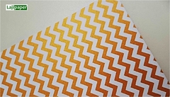 Papel Perolizado Metallik A4 Mini Chevron Dourado - Pacote 10 folhas