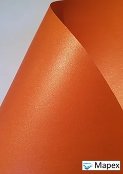 Papel Perolizado 180g - A4 - Laranja Cenoura - Pacote 10 folhas