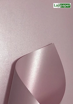 Papel Perolizado 180g - A4 - Rosa Suave - Pacote 10 folhas